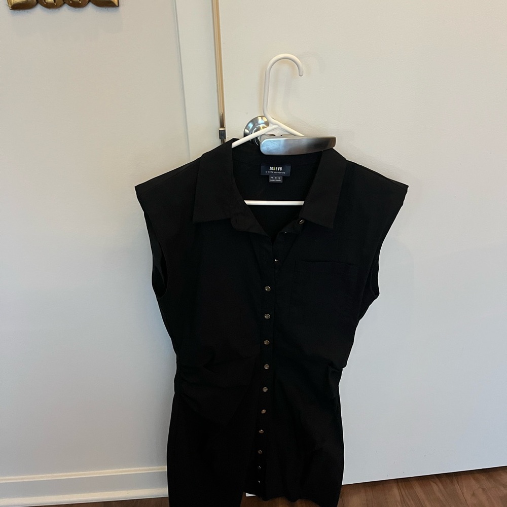 Maeve Anthropologie Black Sleeveless Dress